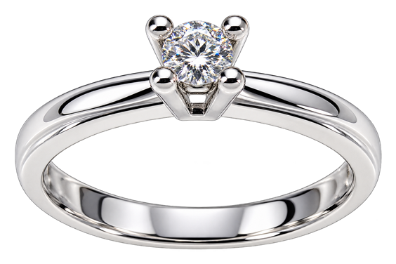 Anello Vidali Gioielli Donna in Oro bianco Diamante 10 Ct ANOR-109-34 - ANOR-109-34